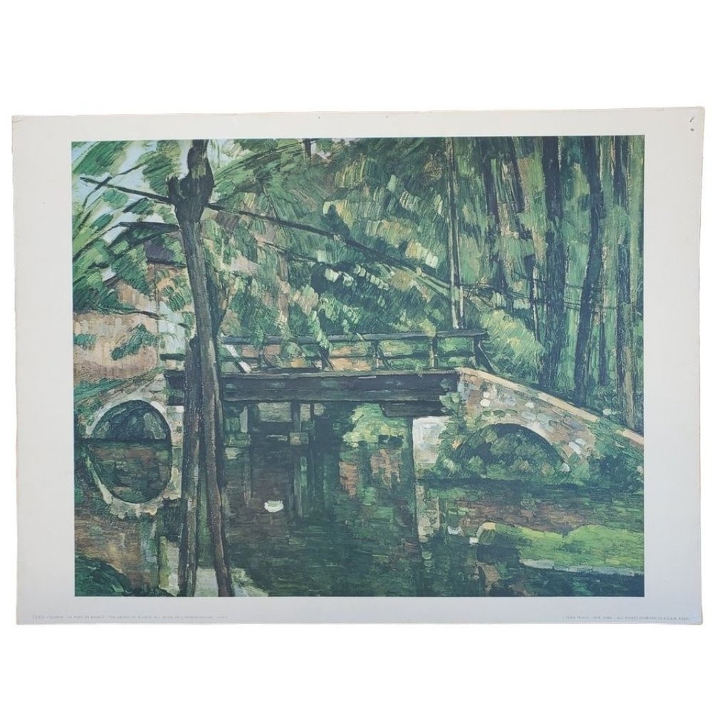 "Le Pont de Maincy (The Bridge of Maincy)" 1879 by Paul Cézanne Lithograph Print